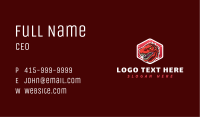 Dinosaur Raptor Gaming Business Card Image Preview