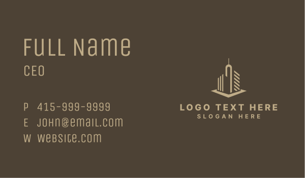 Urban Building Apartment Business Card Design Image Preview