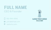 Blue Organic Blender Business Card Image Preview