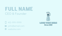 Blue Organic Blender Business Card Image Preview
