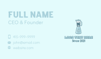 Blue Organic Blender Business Card Design