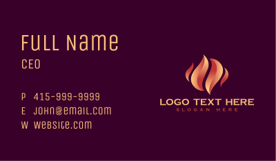 Fire Grilling Restaurant Business Card Image Preview