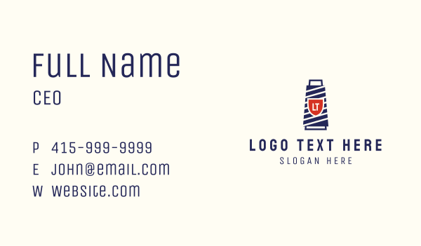 Thread Crest Tailor Letter Business Card Design Image Preview