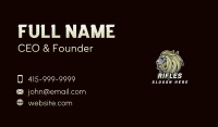 Lion Mascot Gaming Business Card Image Preview