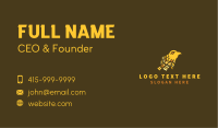 Yellow Eagle Head Business Card Image Preview
