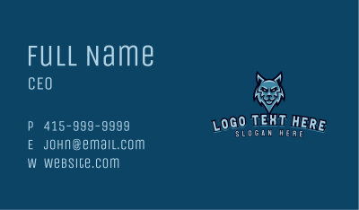Wolf Beast Streaming Business Card Image Preview