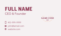 Fun Arrow Business Wordmark Business Card Image Preview