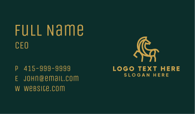 Deluxe Horse Stallion Business Card Image Preview