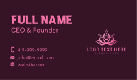 Gradient Yoga Lotus Crown Business Card Image Preview