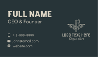 Winged Axe Weapon Business Card Image Preview