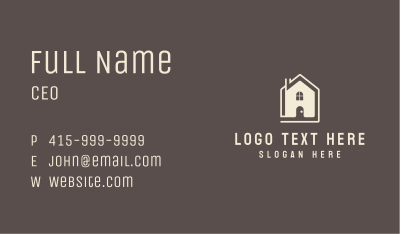 House Abstract Letter A Business Card Image Preview