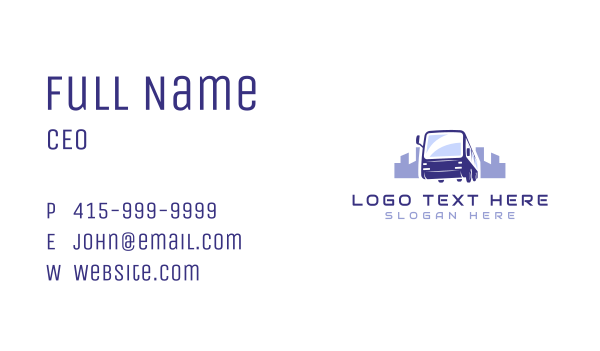 Bus Transport City Travel Business Card Design Image Preview