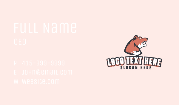 Angry Feline Team Mascot  Business Card Design Image Preview
