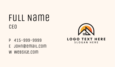 House Roof Property Business Card Image Preview