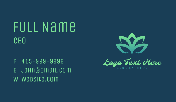 Premium Hotel Lotus Business Card Design Image Preview
