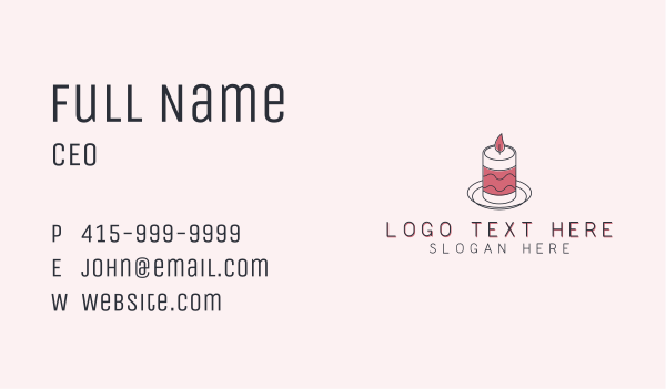 Spa Candle Decoration  Business Card Design Image Preview