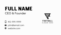 Cyber Esports Letter F Business Card Image Preview