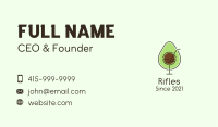 Avocado Juice Drink Business Card Image Preview