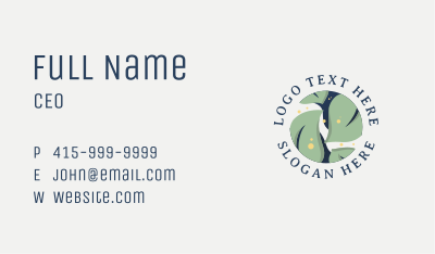 Natural Leaf Plant Business Card Image Preview