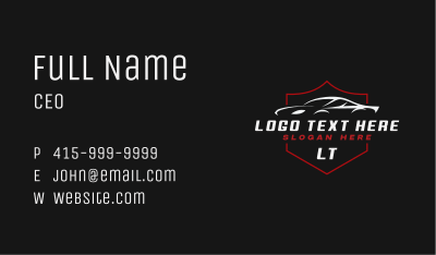 Car Racing League Business Card Image Preview