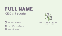 Eco Organic Leaf Business Card Image Preview