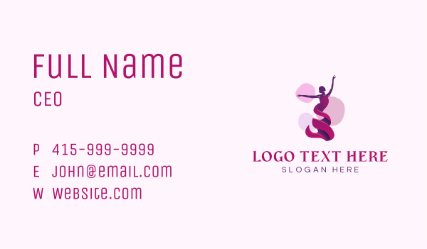 Ballet Lady Dancing Business Card Design Image Preview