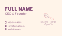 Beauty Hair Brush  Business Card Design