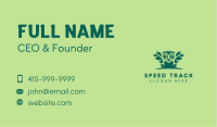 Green Owl Bird Business Card Image Preview