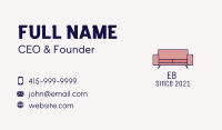 Modern Loveseat Couch Business Card Image Preview