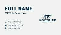 Dog Pet Frisbee Fetch Business Card Design