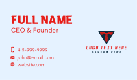 Triangle Screw Letter T Business Card Image Preview