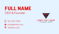 Triangle Screw Letter T Business Card Preview