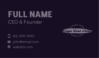 Funky Urban Script Business Card Image Preview