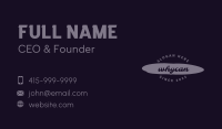 Funky Urban Script Business Card Design