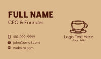 Minimalist Coffee Cup  Business Card Design