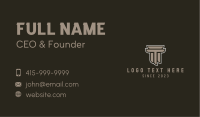 Ancient Doric Column Business Card Image Preview