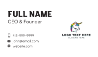 Mythical Unicorn Creature Business Card Image Preview