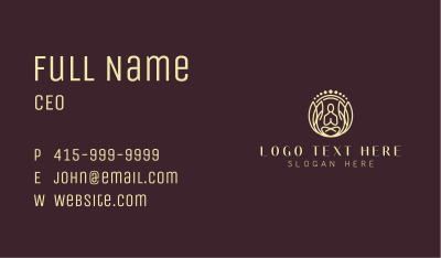 Yoga Meditation Spa Business Card Image Preview