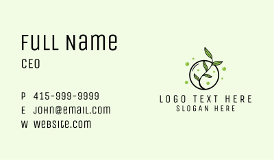 Sprout Leaf Gardening  Business Card Image Preview