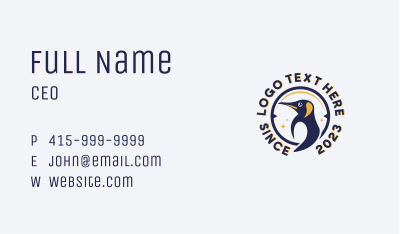Arctic Penguin Bird Business Card Image Preview