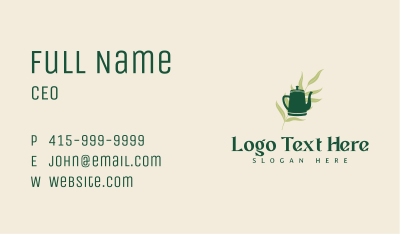 Organic Tea Kettle Business Card Image Preview