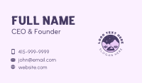 Mountain Camping Tent Business Card Preview