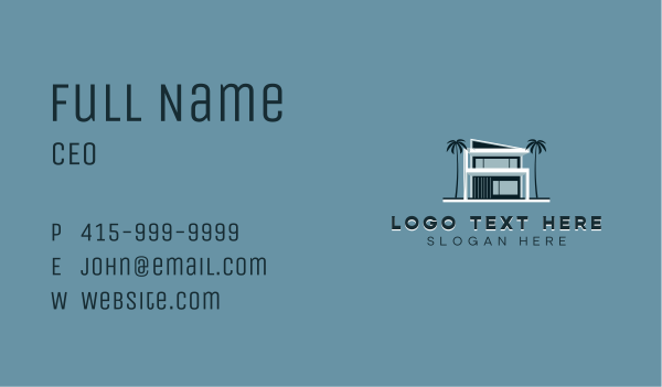 Residential Architect Contractor Business Card Design Image Preview