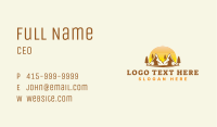 Outdoor Mountain Sunset Business Card Image Preview