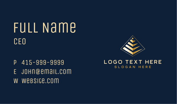 Pyramid Financial Professional  Business Card Design Image Preview