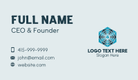 Intricate Hexagon Decor  Business Card Design