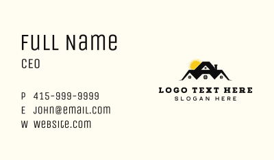 Roof Subdivision Home Business Card Image Preview