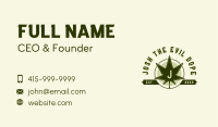 Marijuana Leaf Cannabis Business Card Image Preview