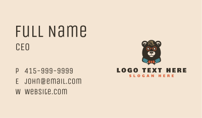 Fashion Bear Clothing Business Card Image Preview