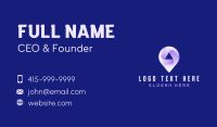 Gradient Location Pin Tracker Business Card Design